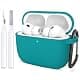 ATUAT Silicone AirPods Pro 3 Case Cover 2025 Teal | Full Protection & Wireless Charging thumbnail 1