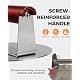 HULISEN Stainless Steel Burger Press 6.2-Inch Round | Effortless Crispy Patties with Wooden Handle thumbnail 3