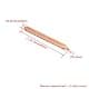 BQLZR Copper Heat Pipe 4PCS Flat Heat Sink 8x0.8x0.3cm | Long-lasting Copper CPU Tube thumbnail 4