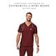 FIGS Chisec Three-Pocket Men’s Scrub Top – Burgundy, M | Technical Comfort & Durable Fit thumbnail 7