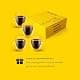 PunPun 12.9oz. Double Wall Glass Coffee Mug Set of 4 | Insulated Borosilicate Cups for Hot & Cold Beverages thumbnail 6