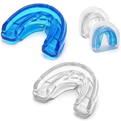 Coolrunner Double Braces Mouth Guard | Youth & Adult Sports Dental Protection in Blue (Silicone, 2 Pack) - main product image