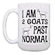 ThisWear I'm 2 Goats Past Normal 15oz Coffee Mug | Funny Goat Gag Gift thumbnail 4