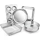 E-far Toaster Oven Bakeware Set, 6PCS Stainless Steel Small Baking Pan Set | Durable & Healthy thumbnail 1