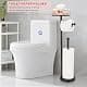 Sfemn Black Toilet Paper Holder Stand, Freestanding with Shelf & Storage, 26-inch thumbnail 5