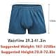 SIQITECHNO Post Surgery Underwear Cotton Tear away Reusable Boxer Shorts Blue | Breathable & Reusable Recovery Briefs thumbnail 3