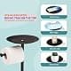 Sfemn Black Toilet Paper Holder Stand, Freestanding with Shelf & Storage, 26-inch thumbnail 3