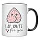 YouNique Designs I'm Nuts About You Mug Anniversary Coffee Cup 11oz | Unique Sexy Gift thumbnail 1