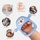 Smily Mia Baby Teething Toys for 0-6Months | Penguin Teether | Hand Teether | Teething Mittens | Light Blue thumbnail 5