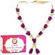 Bhakti Lehar - Premium Range Of Pooja Accessories Purple Garland 12 Inch | Handmade Artificial Rose & Pearl Mala for God Idols & Photo Frames thumbnail 1