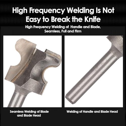 Walfront Finger Pull Bit 1/4in Round Shank Carbide Center Point Drill Bit for Drawer Pull Router Slotting in Cork Wood Hardwood Veneer Keyholes | Accurate Positioning - view 6