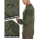 MAGCOMSEN Men's Tactical Military Shirts 1/4 Zip Long Sleeve | Breathable & Durable Army Green thumbnail 5
