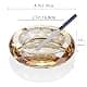HOSTEESSCHOICE Gold Ashtray | Round Crystal Glass Cigar Holder for Home & Office thumbnail 4
