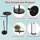 Sfemn Black Toilet Paper Holder Stand, Freestanding with Shelf & Storage, 26-inch thumbnail 7