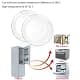 FOYO Glass Plate Set, 10 inch Round Tempered Dinner Plates, Set of 2 | Microwave & Dishwasher Safe thumbnail 3