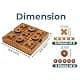 BSIRI Extra Large Tic Tac Toe Board Game | Family & Game Night Decor (8.6 Inch) thumbnail 4