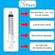 LITETOUCH 10mL Luer Lock Syringe, Sterile, Individually Sealed – 100 Syringes (no needle) thumbnail 3