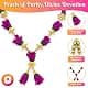 Bhakti Lehar - Premium Range Of Pooja Accessories Purple Garland 12 Inch | Handmade Artificial Rose & Pearl Mala for God Idols & Photo Frames thumbnail 6