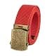 BC Belts Canvas Web Belt Military Style with Antique Brass Buckle 54" | Adjustable Casual Belt for Men & Teens thumbnail 1