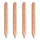 BQLZR Copper Heat Pipe 4PCS Flat Heat Sink 8x0.8x0.3cm | Long-lasting Copper CPU Tube thumbnail 1