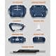 MOBOSI for AirPods Pro 3 Case, Fit for MagSafe, Blue | Military Grade Hard Shell, Wireless Charging Compatible thumbnail 7