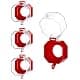 QWORK Emergency Stop Button Cover, 4 Pack Plastic Switch Protector, Impact Dust UV Resistant | Add Safety thumbnail 1