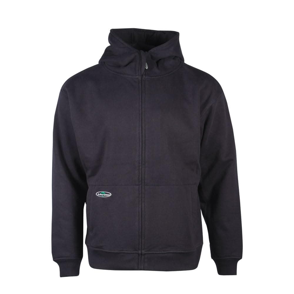 Arborwear Double-Thick Full Zip Hoodie for Men, Forest Green - Small | Heavyweight Cotton for Work & Cold