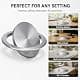 Cabilock Recessed Countertop Trash Bin Lid, Stainless Steel, Silent Swing, 21x21cm | Space-Saving Kitchen & Bathroom Cover thumbnail 7