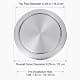 Cabilock Recessed Countertop Trash Bin Lid, Stainless Steel, Silent Swing, 21x21cm | Space-Saving Kitchen & Bathroom Cover thumbnail 4