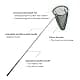 RESTCLOUD Professional Insect and Butterfly Net, 14" Ring, 59" Handle, Green | Extendable Bug Catching Tool thumbnail 3