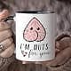 YouNique Designs I'm Nuts About You Mug Anniversary Coffee Cup 11oz | Unique Sexy Gift thumbnail 3