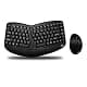 Adesso WKB-1150CB Tru-Form Wireless Ergonomic Mini Keyboard & Mouse Combo | Compact, Vertical Design for Comfort thumbnail 1