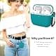 ATUAT Silicone AirPods Pro 3 Case Cover 2025 Teal | Full Protection & Wireless Charging thumbnail 7
