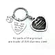 bouti1583 Pet Dog Remembrance Memorial Photo Frame Keychain | Heart-Shaped Stainless Steel Keepsake thumbnail 2