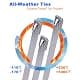 ZOOSUNX Metal Zip Ties 11.8 Inch | Heavy Duty Stainless Steel, 198 lbs Tensile Strength, Heat Resistant - for Auto & Industrial Use thumbnail 4