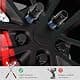 JiiinMiiin M12x1.5 20pcs Black Lug Nuts Set with Socket Key | 6-Spline Locking Safety thumbnail 6