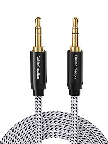 CableCreation 3.5mm Audio Cable 3FT/0.9m | Tangle-Free, Gold Plated, Durable - main product image