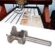 Walfront Finger Pull Bit 1/4in Round Shank Carbide Center Point Drill Bit for Drawer Pull Router Slotting in Cork Wood Hardwood Veneer Keyholes | Accurate Positioning thumbnail 5