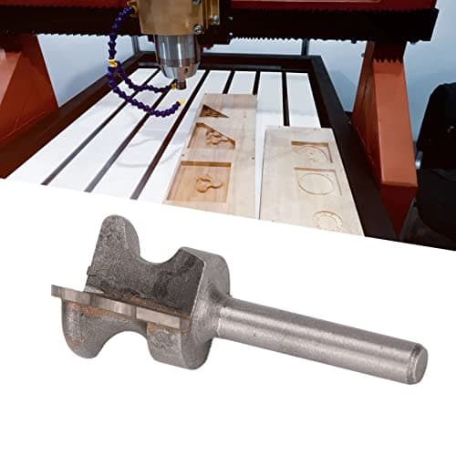 Walfront Finger Pull Bit 1/4in Round Shank Carbide Center Point Drill Bit for Drawer Pull Router Slotting in Cork Wood Hardwood Veneer Keyholes | Accurate Positioning - view 5
