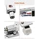 Wujexuhe Silver Headshell for Pioneer Turntables | High-Quality Magnetic Cartridge Stylus (13mm Fixing Hole) thumbnail 5