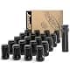 JiiinMiiin M12x1.5 20pcs Black Lug Nuts Set with Socket Key | 6-Spline Locking Safety thumbnail 1