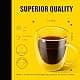 PunPun 12.9oz. Double Wall Glass Coffee Mug Set of 4 | Insulated Borosilicate Cups for Hot & Cold Beverages thumbnail 4