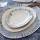 Costa Nova Ceramic Stoneware 11'' Oval Dinner Plate - Brisa Collection, Ria Blue | Microwave & Dishwasher Safe Tableware thumbnail 4