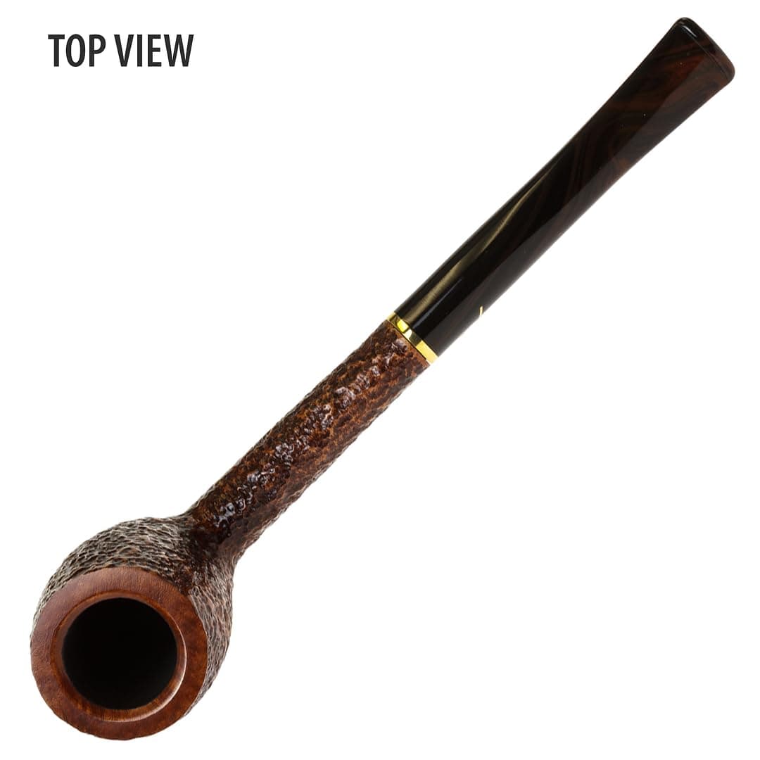 Savinelli Bing's Collection - Long Straight Billiard (Rustic Finish) | Handcrafted Italian Briar Pipe - view 7