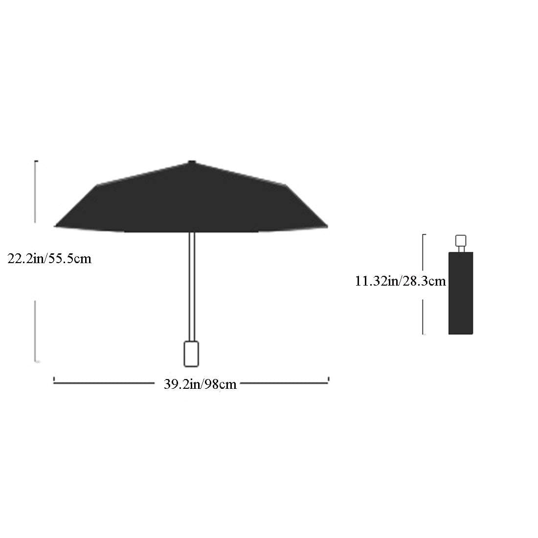 Rosavida Kids Automatic Open Cartoon Waterproof Umbrella | UV-Resistant Travel Compact 28cm - view 2