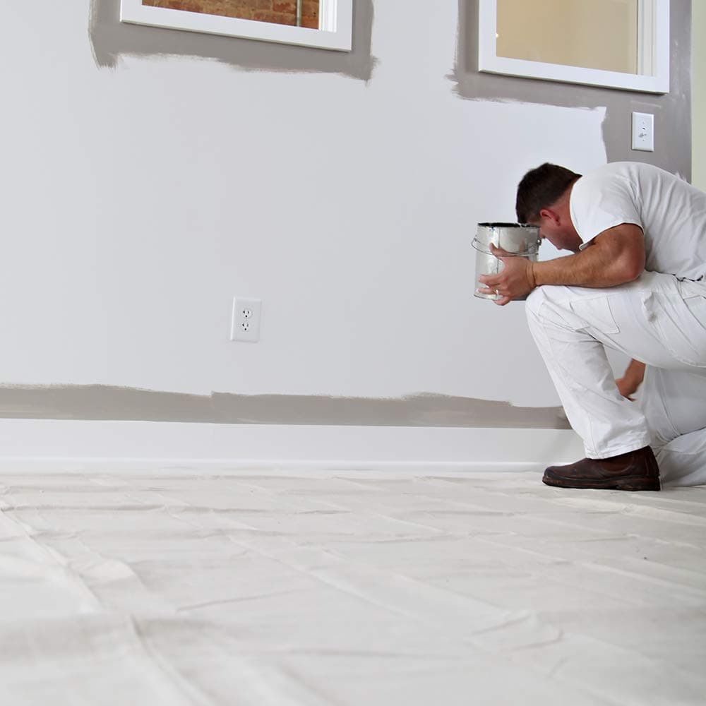 Trimaco SuperTuff Drop Cloth 9ft x 12ft Tan | Contractor Grade Canvas for Painting & DIY - view 3