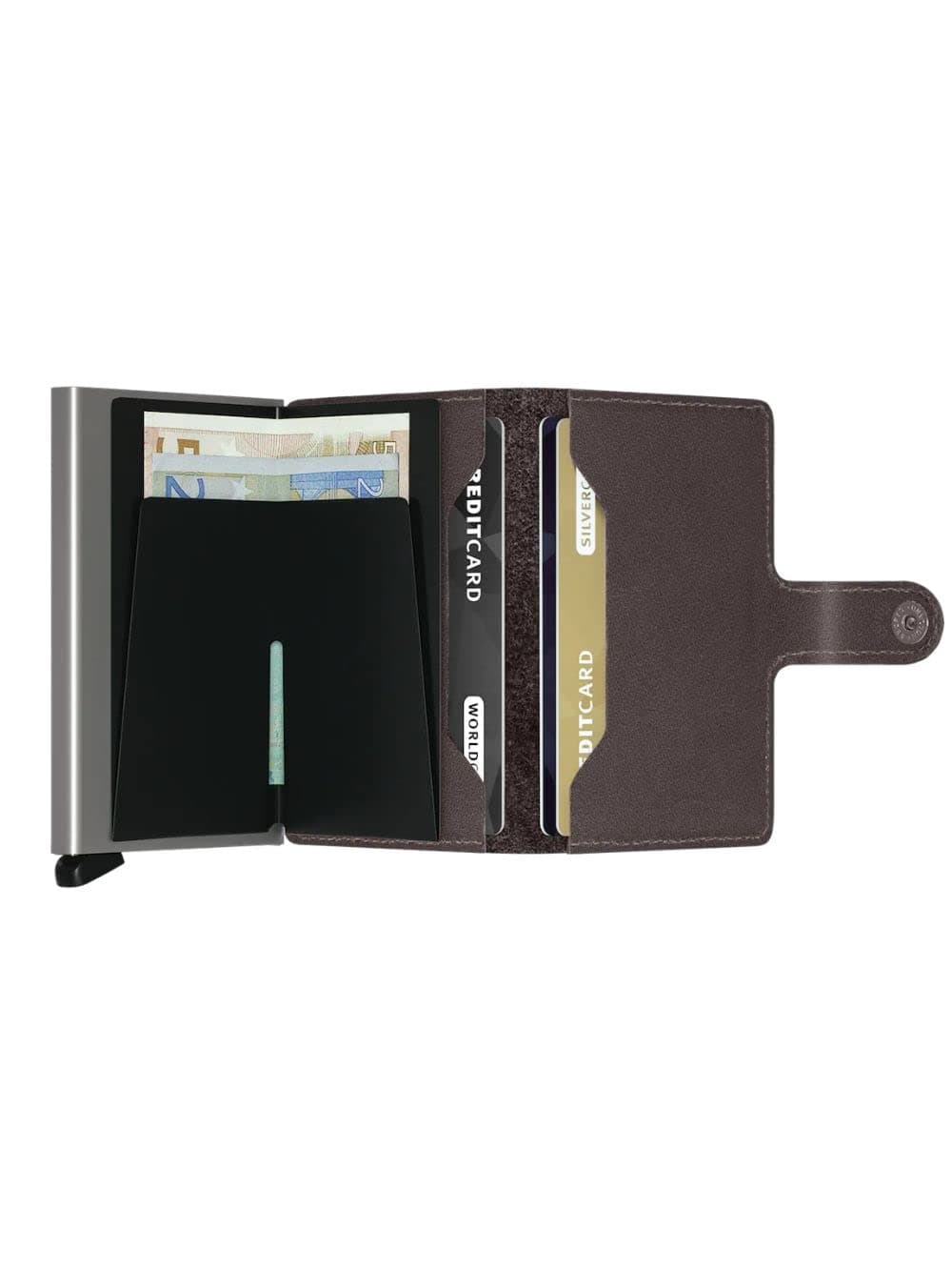 Secrid Mini Wallet Genuine Leather RFID Safe Card Case for max 12 cards 6.5 x 10.2 cm | Slim & Secure - view 3