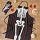 DII Happy Halloween Collection Goth Style Spooky Kitchen Apron, One Size, Gold Skull | Festive Halloween Apron for Men & Women thumbnail 5