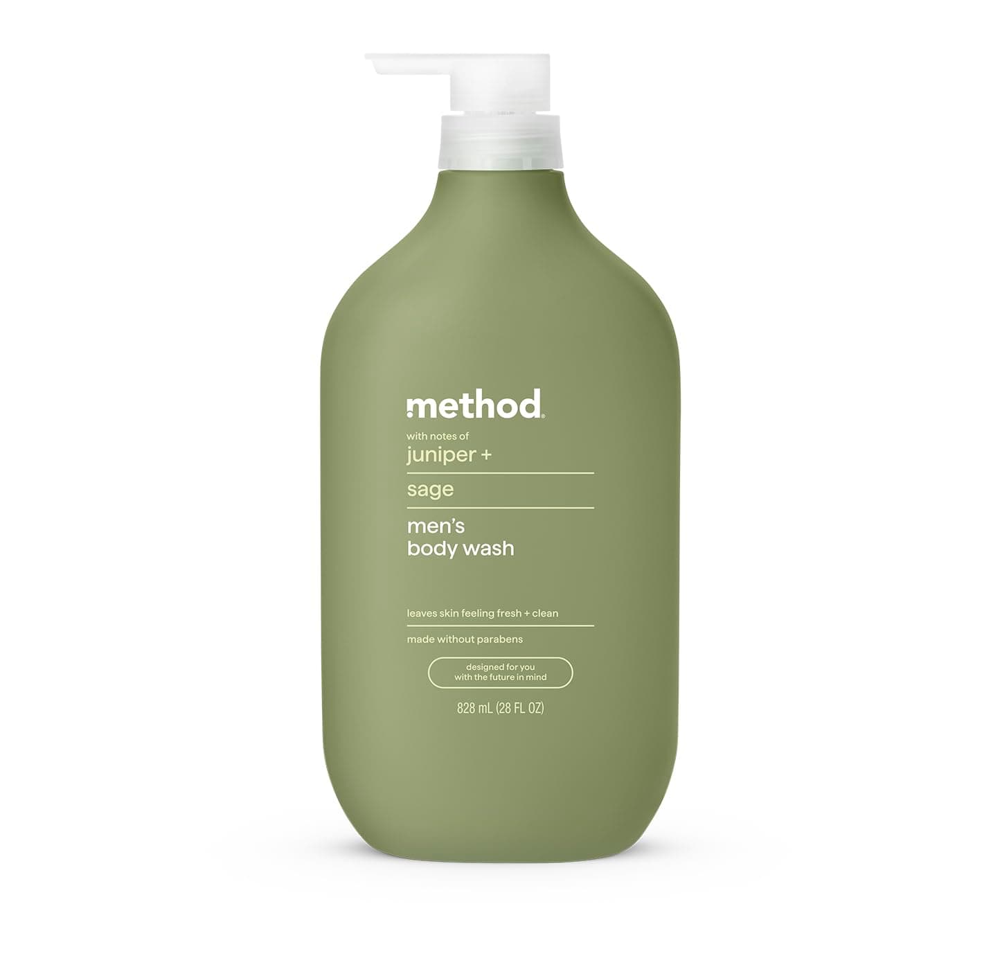 Method Men Body Wash Juniper and Sage 28 oz | Calming Herbal Cleanse for Daily Refreshment - main product image