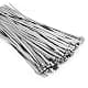ZOOSUNX Metal Zip Ties 11.8 Inch | Heavy Duty Stainless Steel, 198 lbs Tensile Strength, Heat Resistant - for Auto & Industrial Use thumbnail 1
